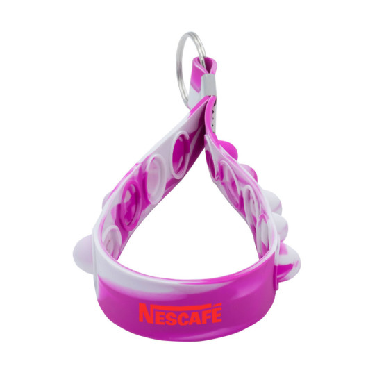 Purple Fidget Popper Keychains Purple